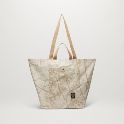 map utility tote bag