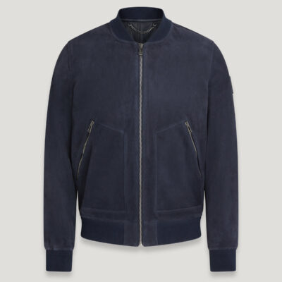 continental suede bomber