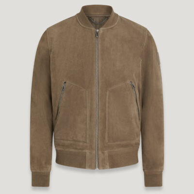 continental suede bomber